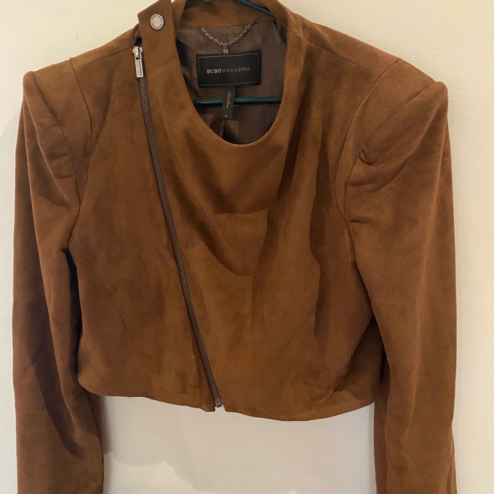 BCBG Suede Moto Jacket